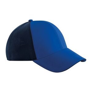 Beechfield Club Contrast Detail Baseball Cap / Royal Blue/Navy